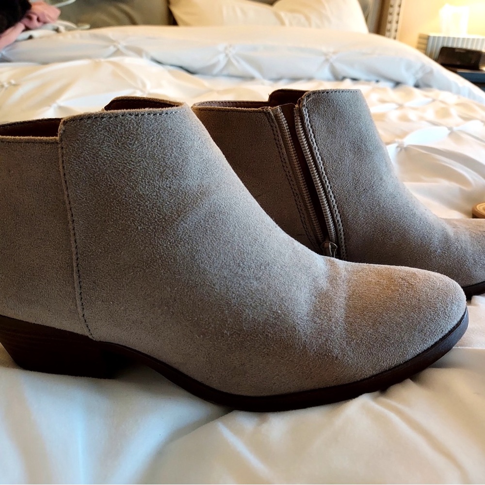 H&M Suede Ankle Boots - Light Brown